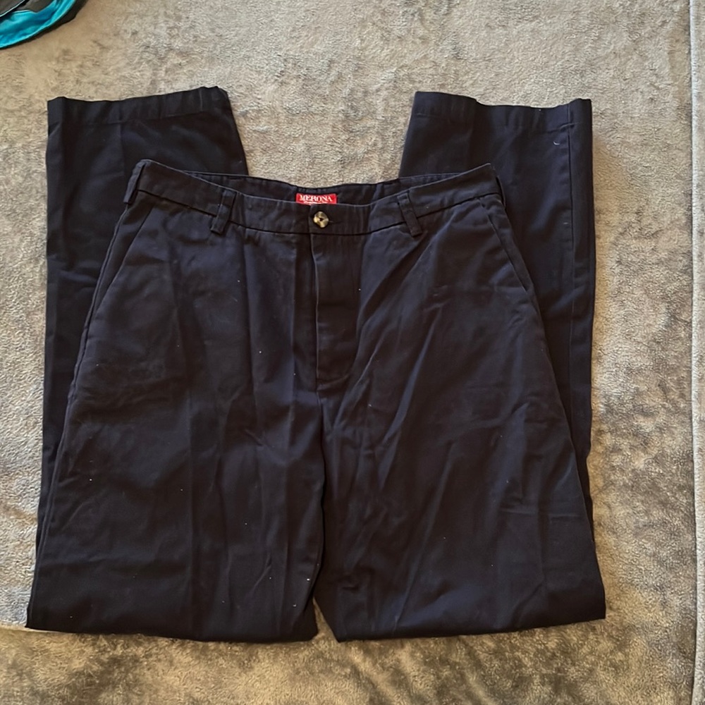 Mens navy blue slacks